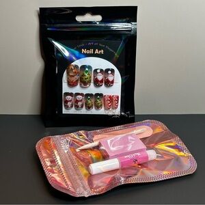 29 Piece Nail Art Set Christmas Winter Santa Snowman Theme